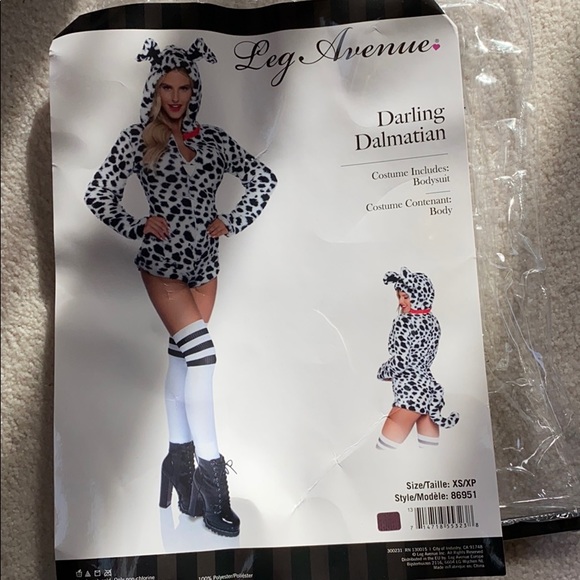 Dalmatian Dog Halloween Costume - Picture 2 of 5